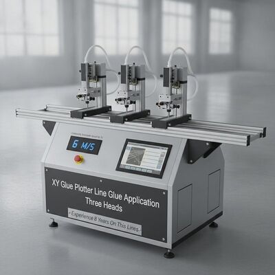 XY Glue Plotter CNC Gluing Machine with Continuously Selectable Speed Up To 6 M/S Three Heads and 24h Working Time