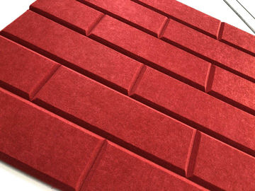 Acoustic Absorbers Cutting Polyester Fiber Panels With Oscillating Knife And V-Cut  Knife