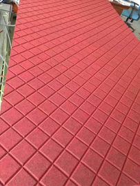 Acoustic Absorbers Cutting Polyester Fiber Panels With Oscillating Knife And V-Cut  Knife